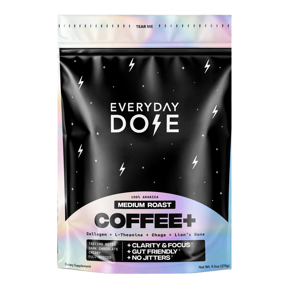 Pouch of Everyday Dose Bold medium roast mushroom coffee